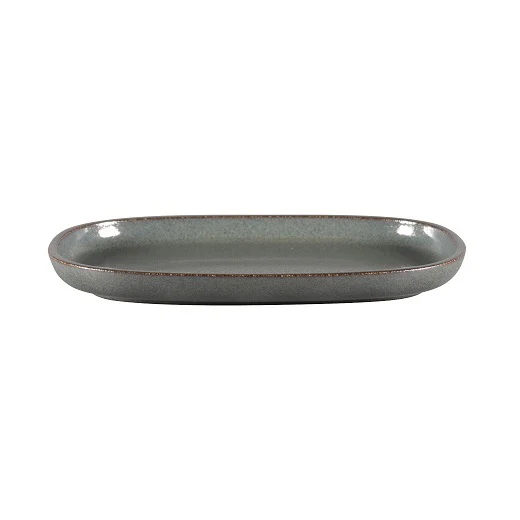 Bord Ovaal, 26x18xH:2,5cm – Ease Caldera (Set van 6)