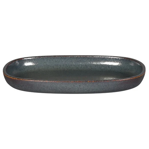Bord Ovaal, 22,5x15xH:3,1cm – Ease Caldera (Set van 12)