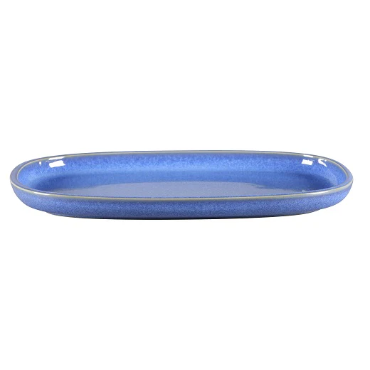 Bord Ovaal, 30x20xH:2,5cm – Ease Cobalt (Set van 6)