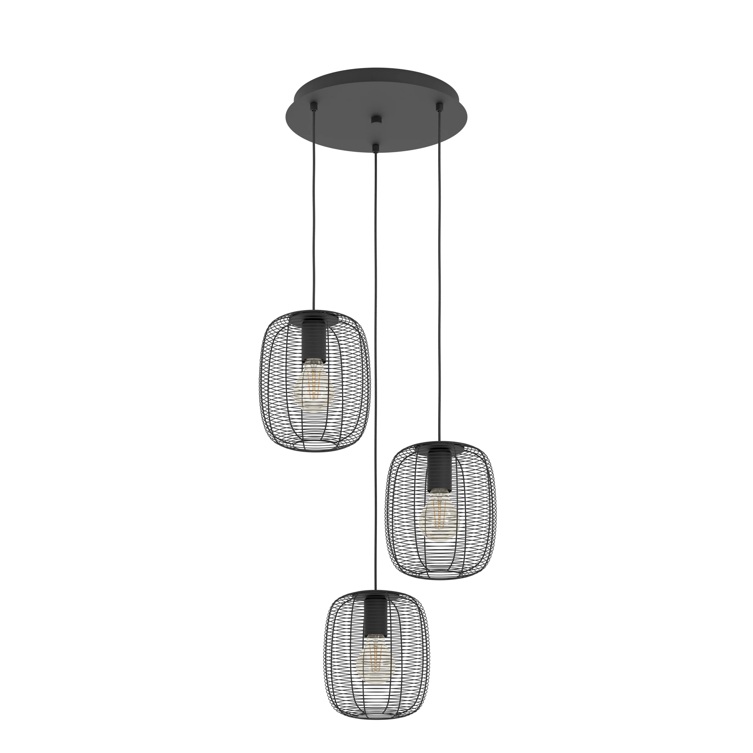 EGLO hanglamp Derwen – zwart