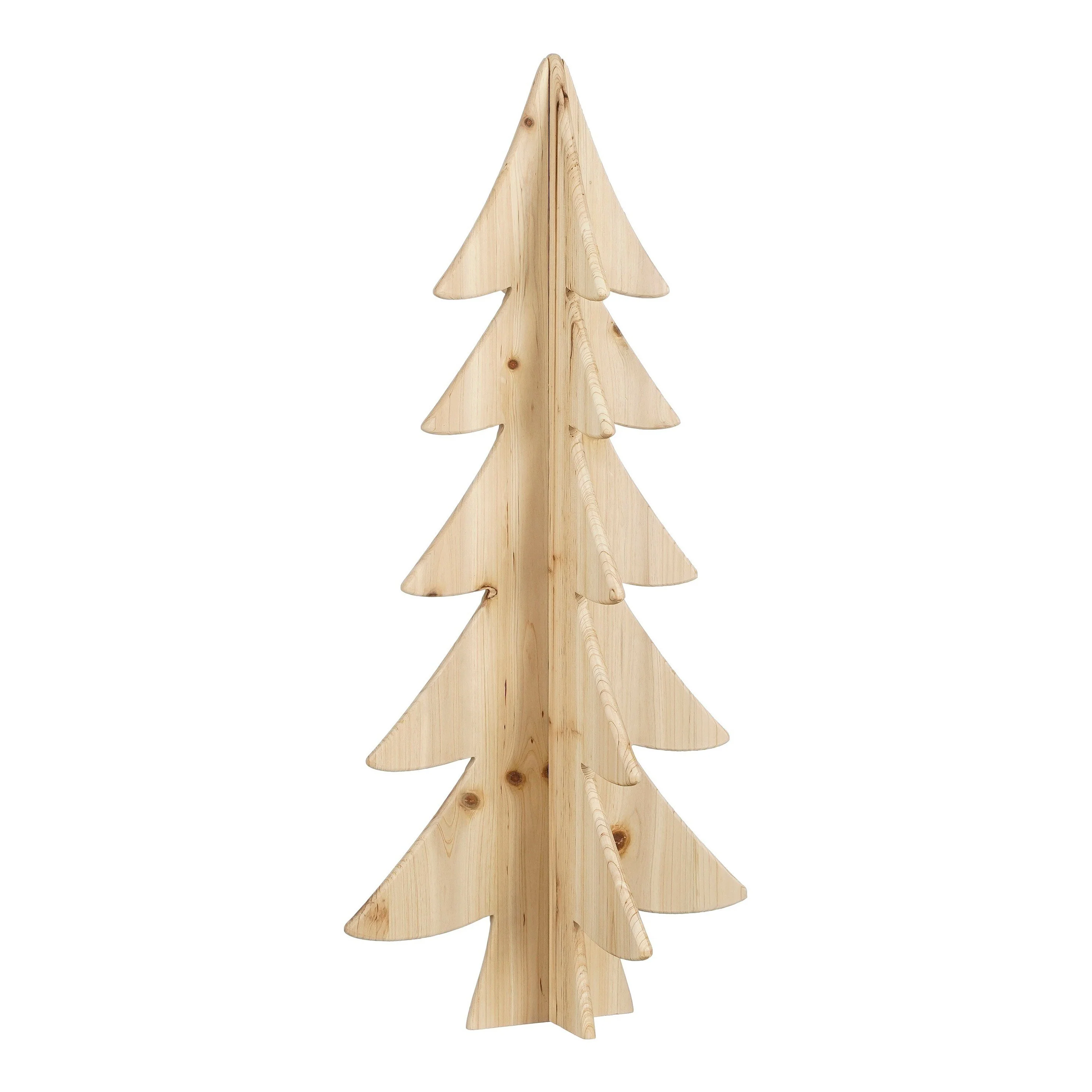 House of Seasons Decoratie Kerstboom – H78 x Ø36 cm – Dennenhout – FSC