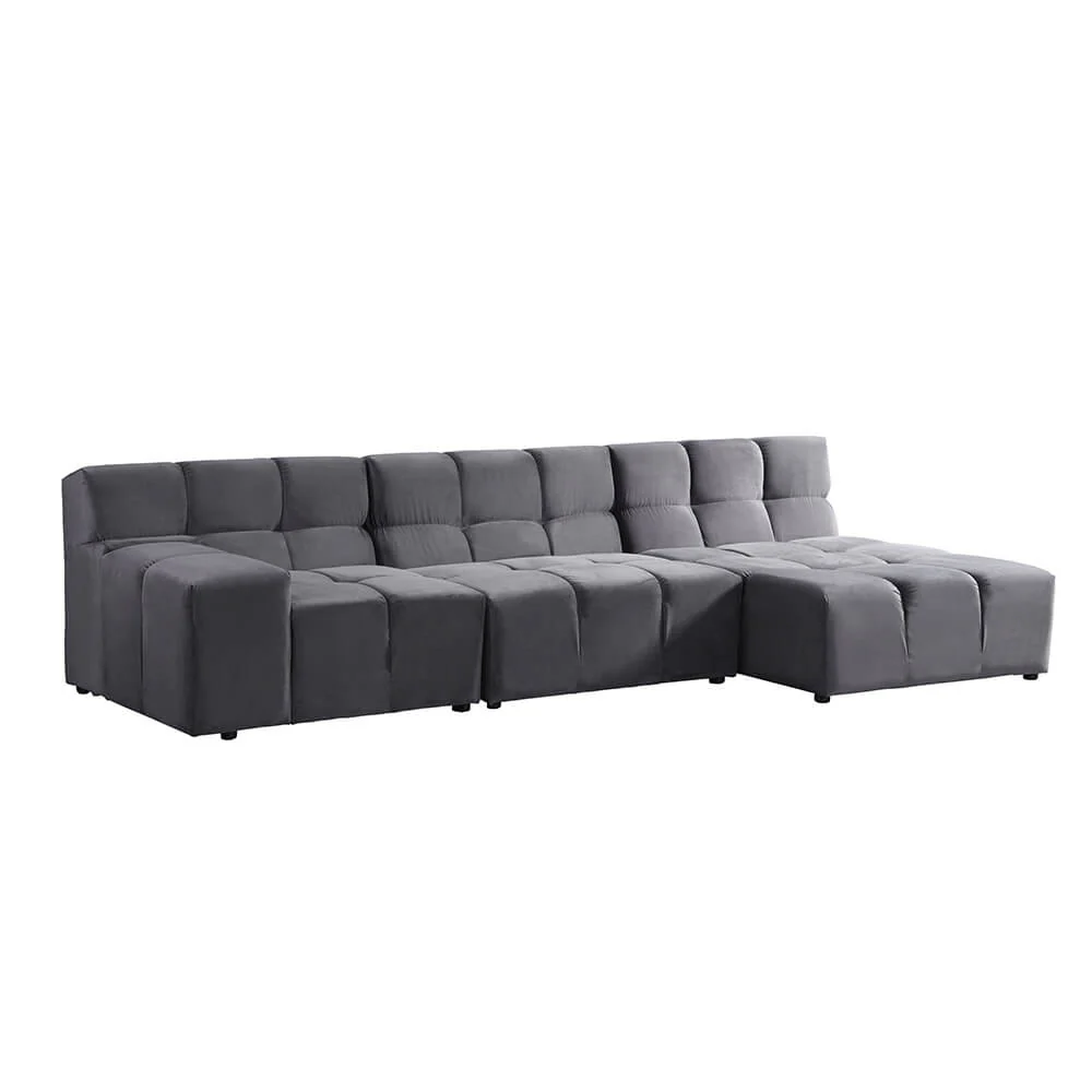 HOME DELUXE Modulaire bank ORLENA – XL rechts antraciet