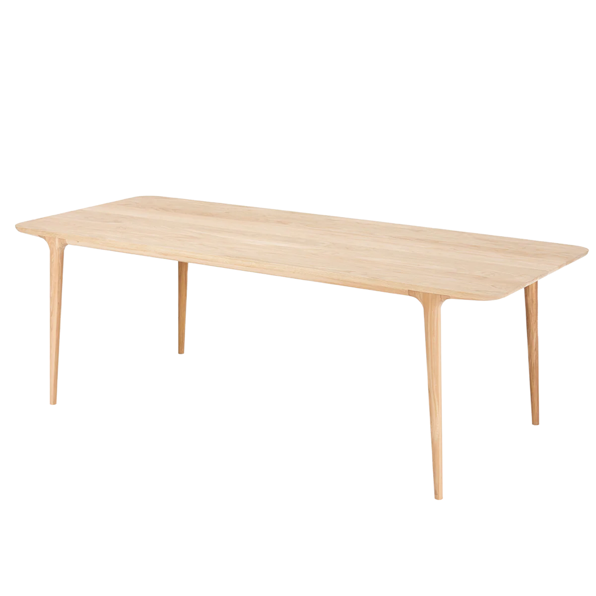 Gazzda Fawn Table Houten Eettafel – 220 x 90 cm – Whitewash Eiken