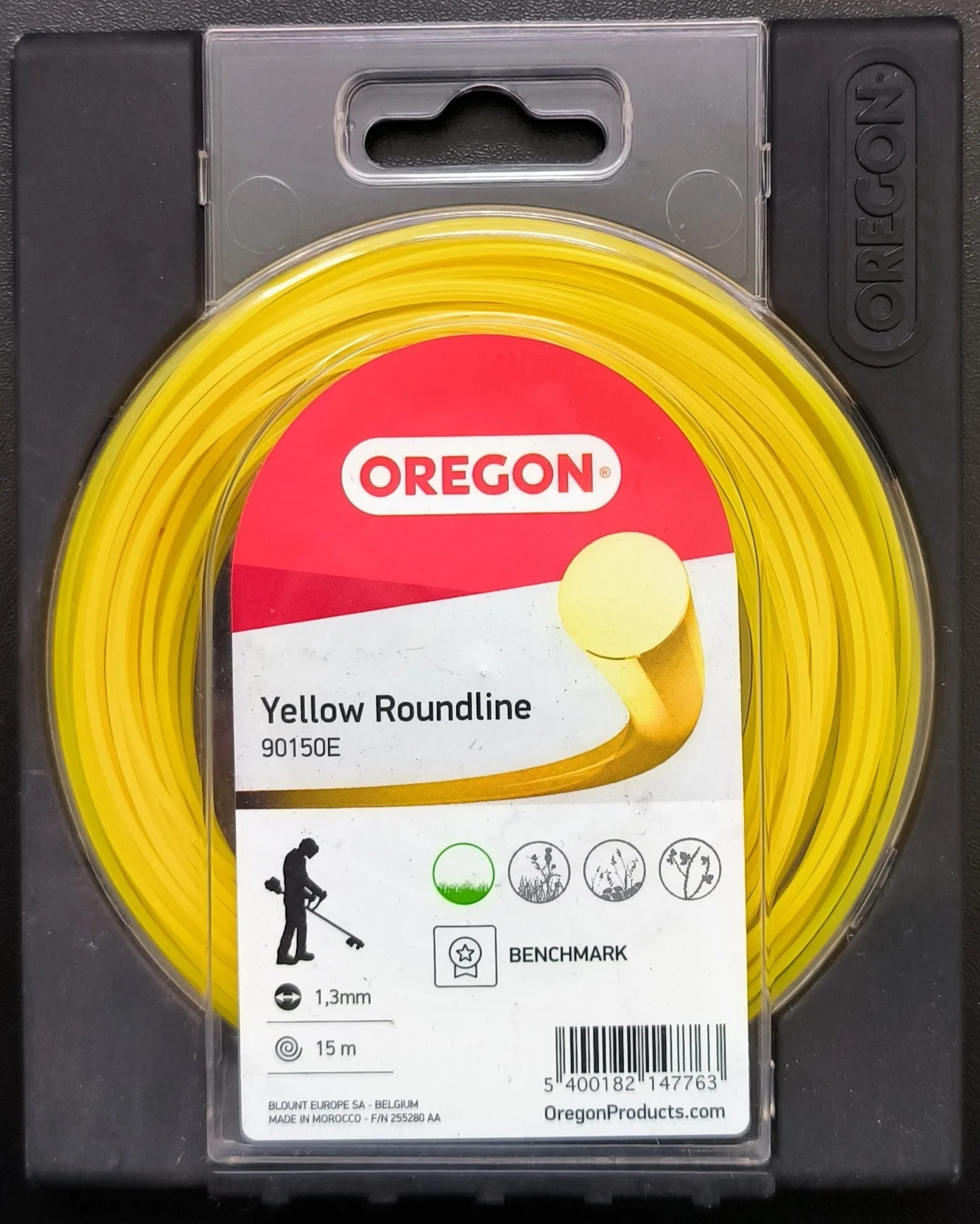Oregon Maaidraad / Trimmerdraad – Yellow Roundline – 1,3mm x 15m