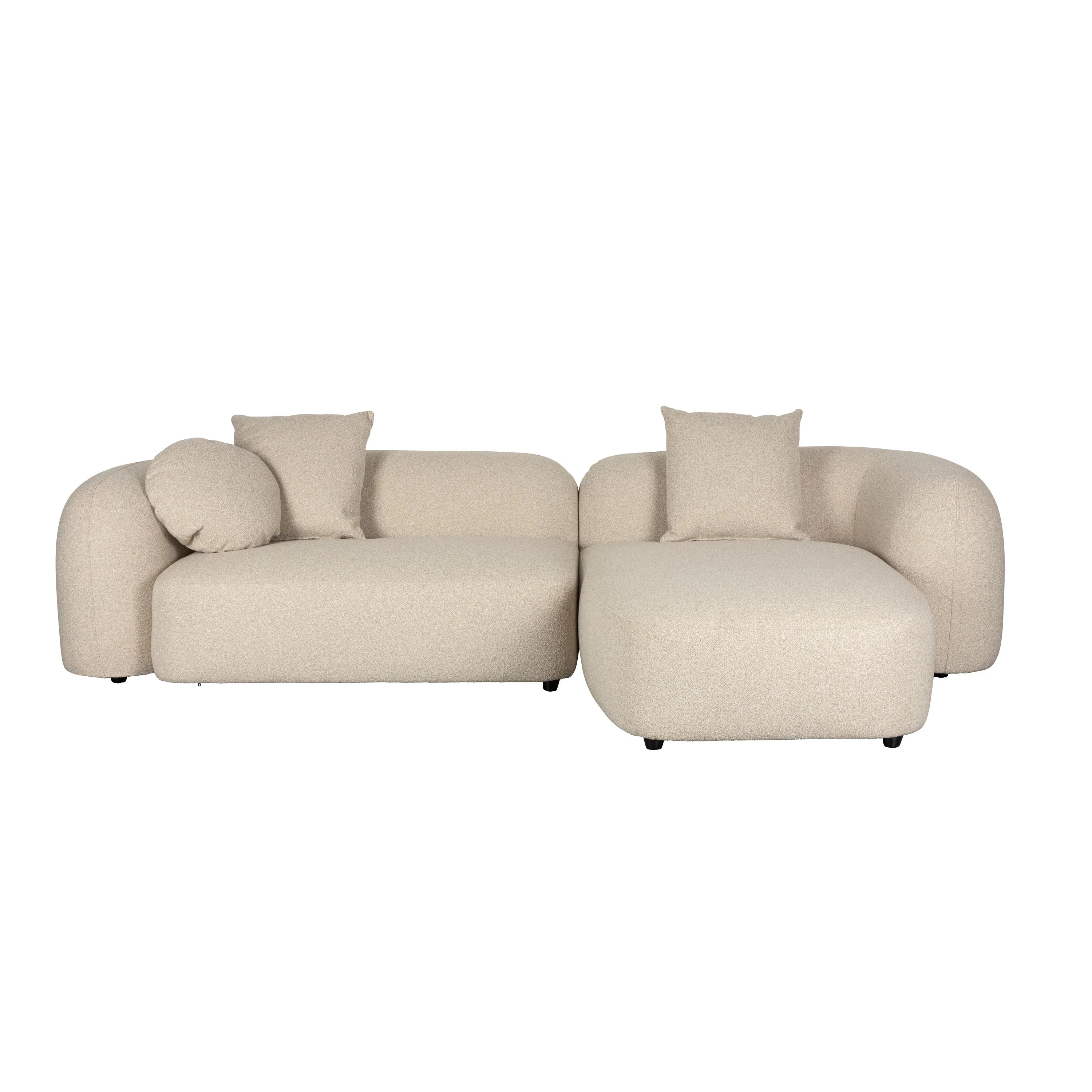 Housecraft Living Perry 3-Zitsbank Chaise Longue Rechts Beige