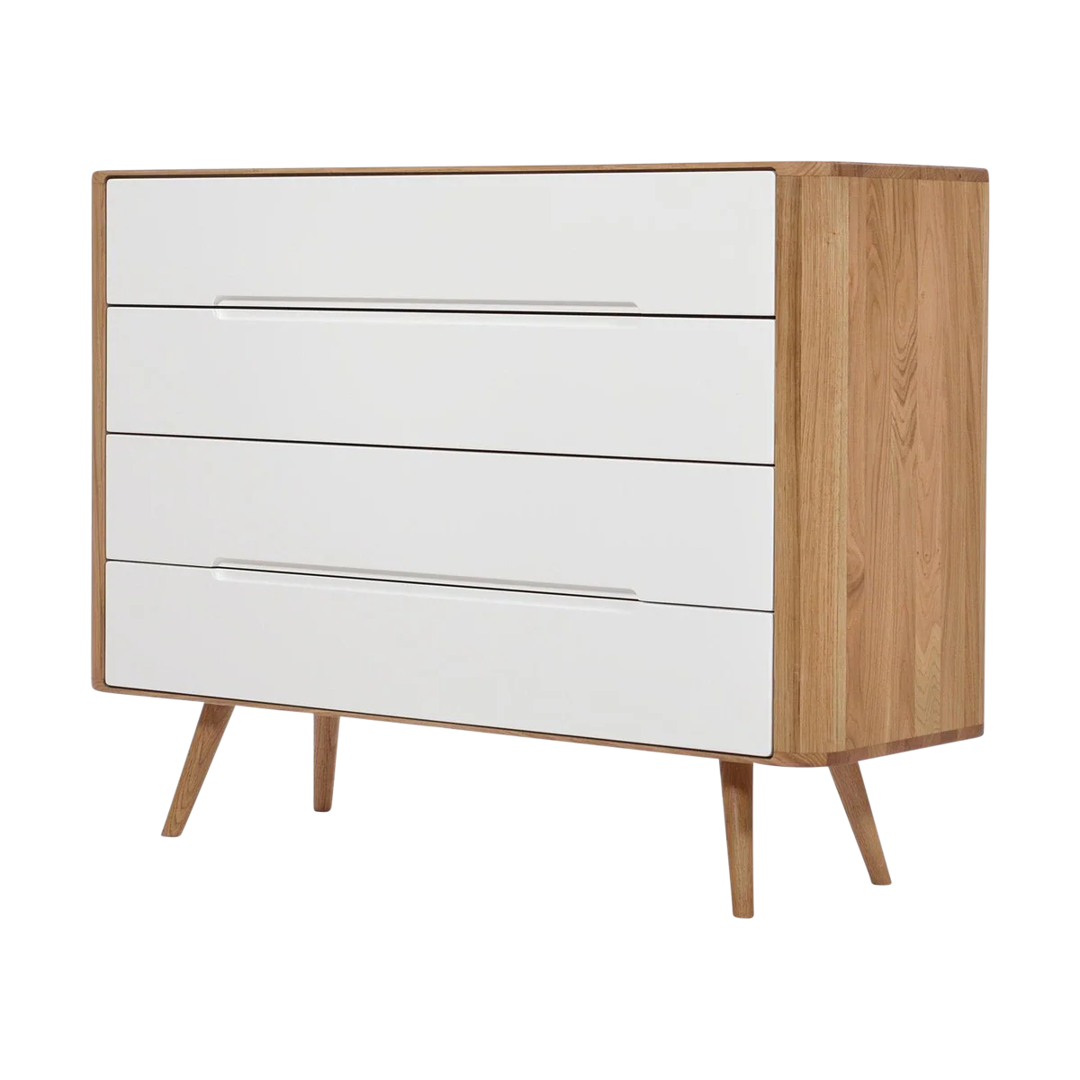 Gazzda Ena Drawer Eikenhouten Ladekast – Naturel / Wit