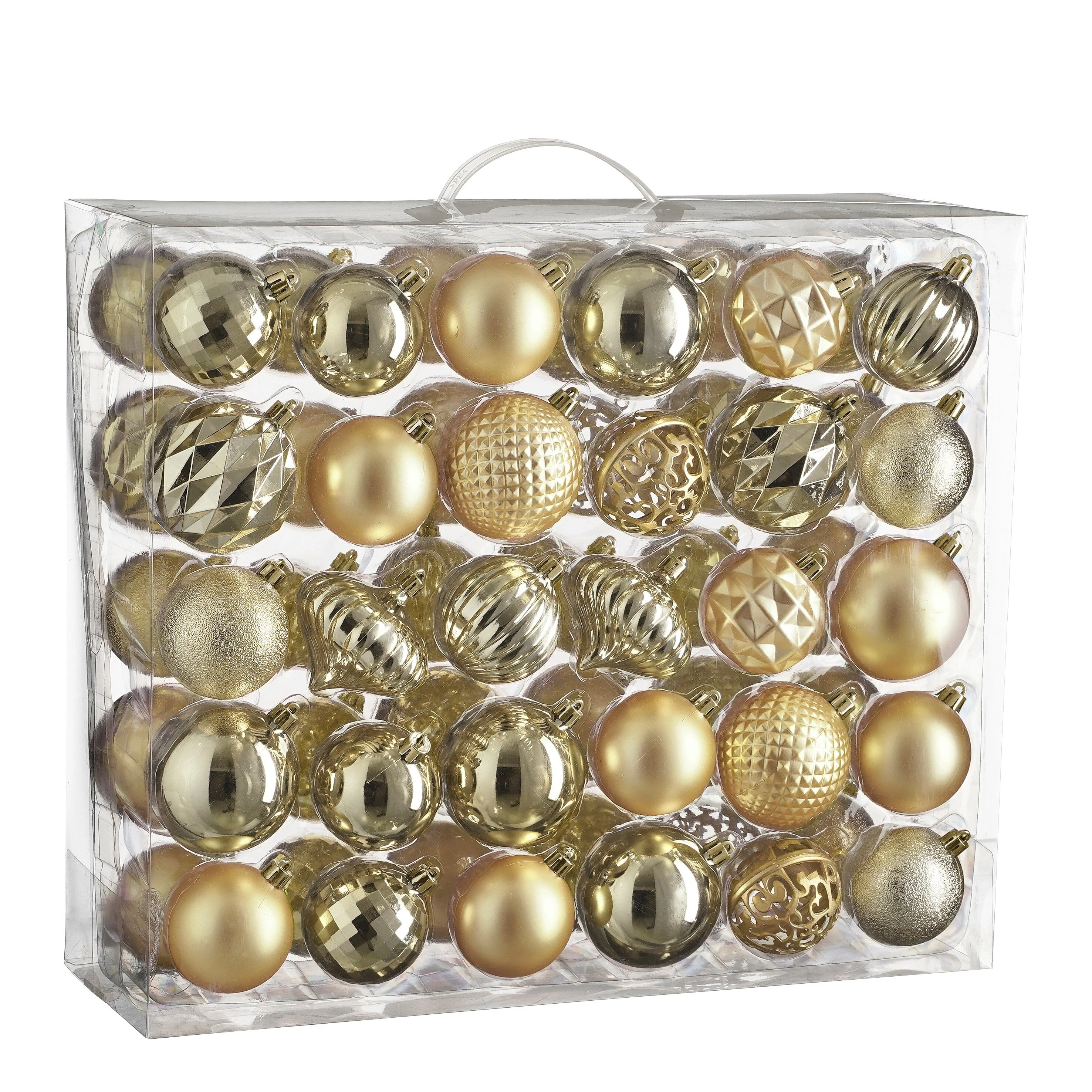 House of Seasons Kerstballen Set – 60 Stuks – Ø7 cm – Onbreekbaar – Ch