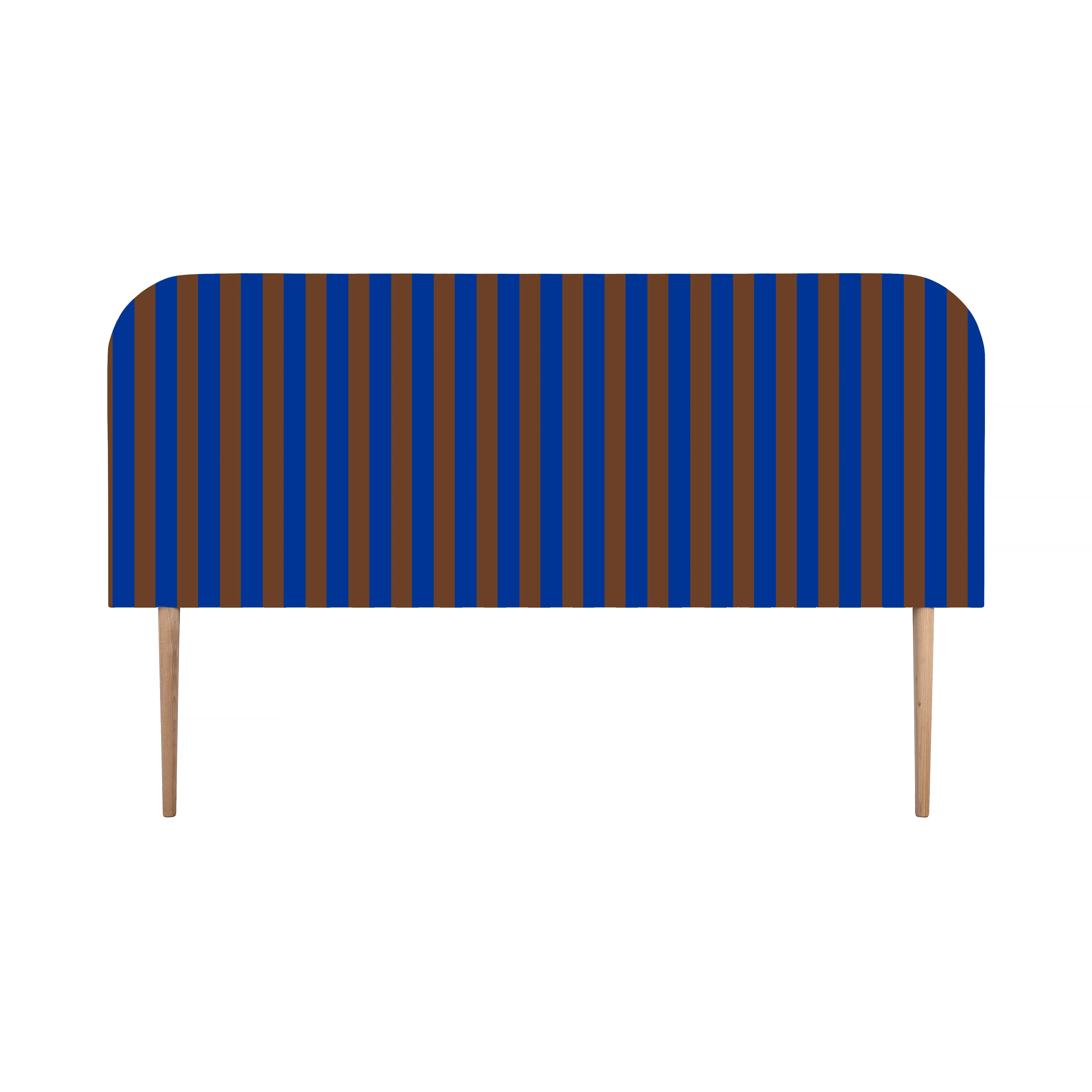 Gestoffeerd fluwelen hoofdbord met strepen 160x97cm