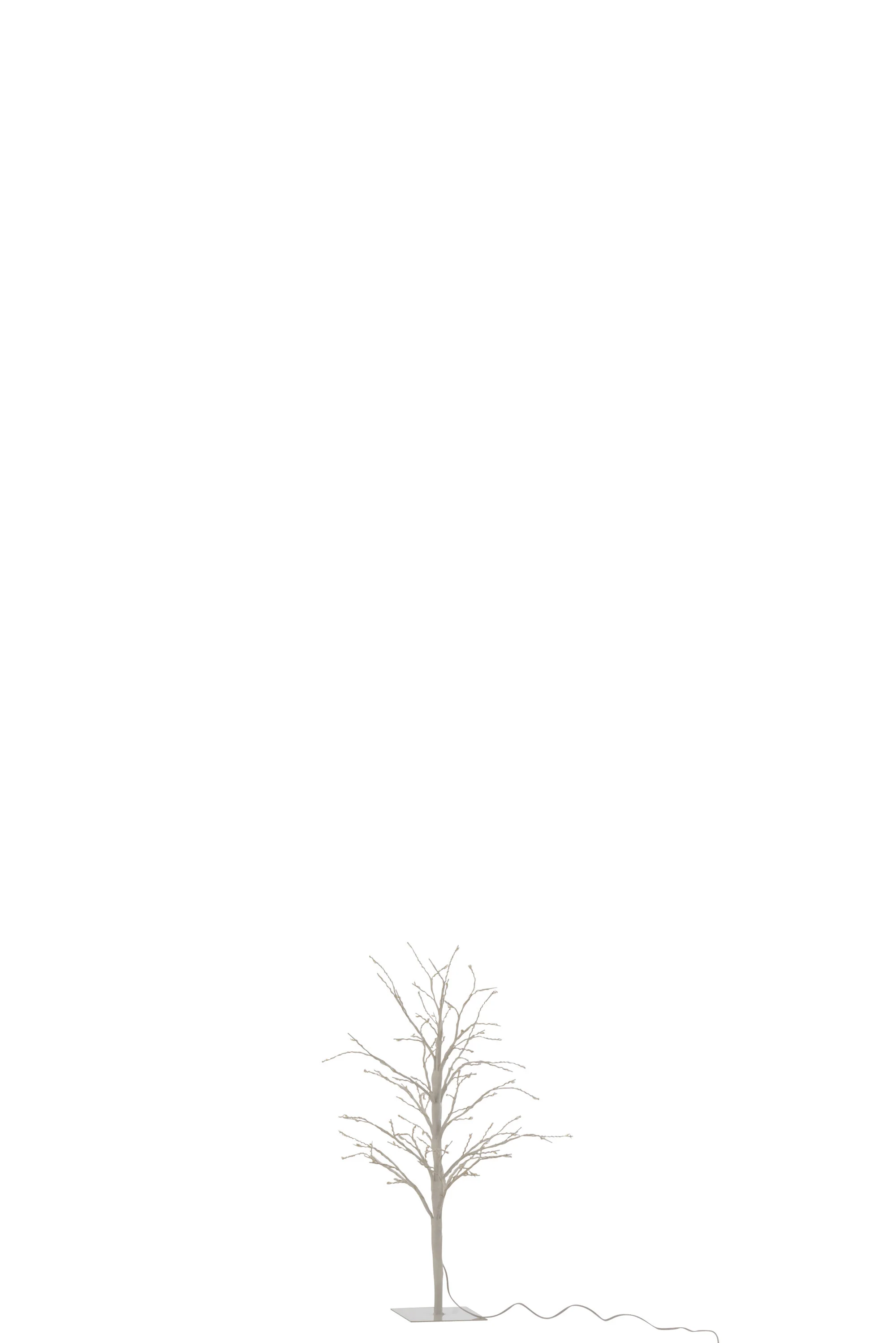J-Line boom Kaal – metaal – wit – small – LED