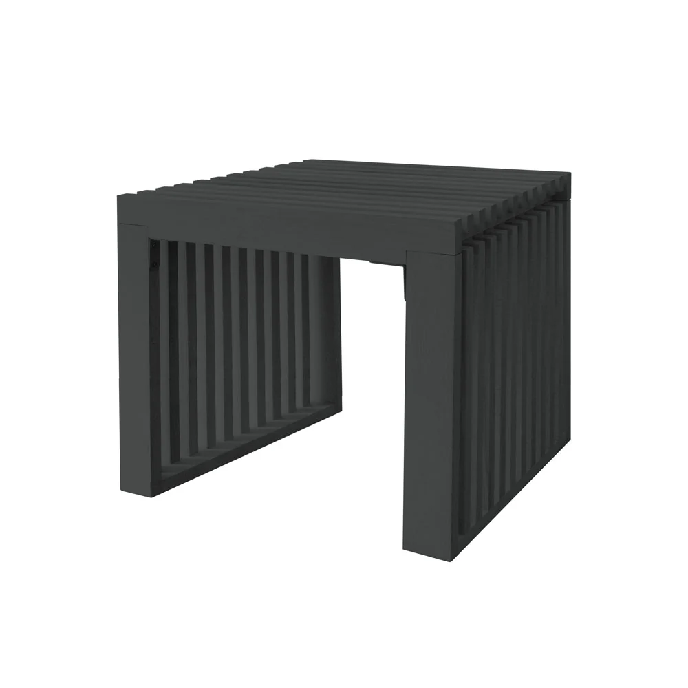 DELUX Houten bank LORA Zwart – 50 cm