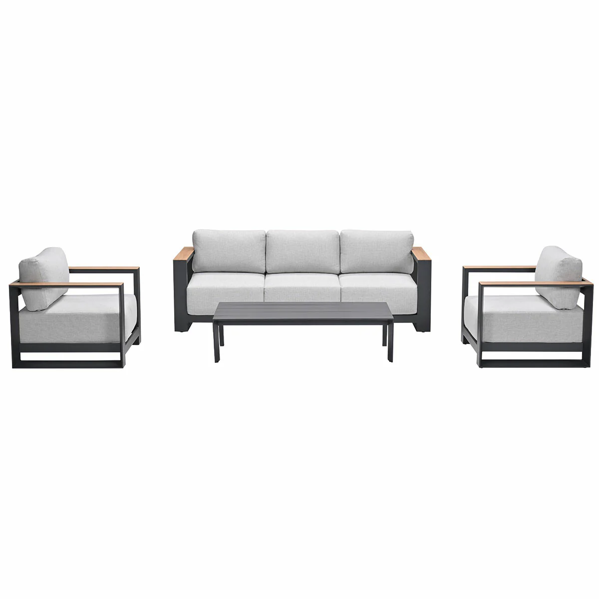 Garden Impressions loungeset Malakka valley sand – 4-delig
