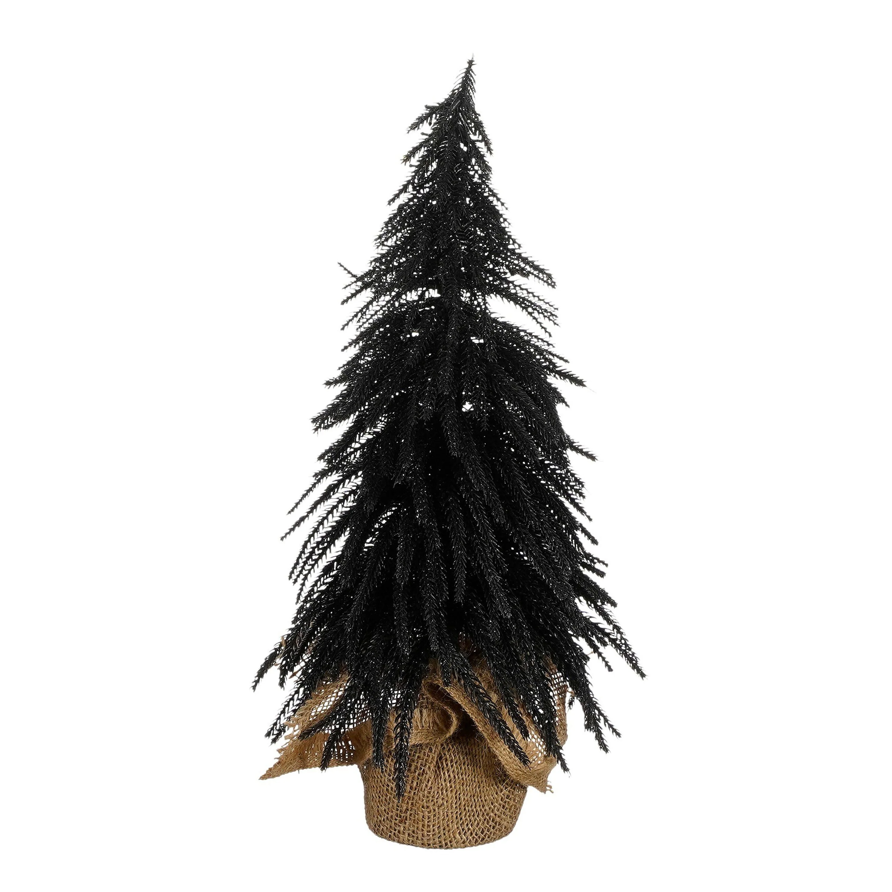House of Seasons Kunstkerstboom in Jute – H45 x Ø25 cm – Zwart
