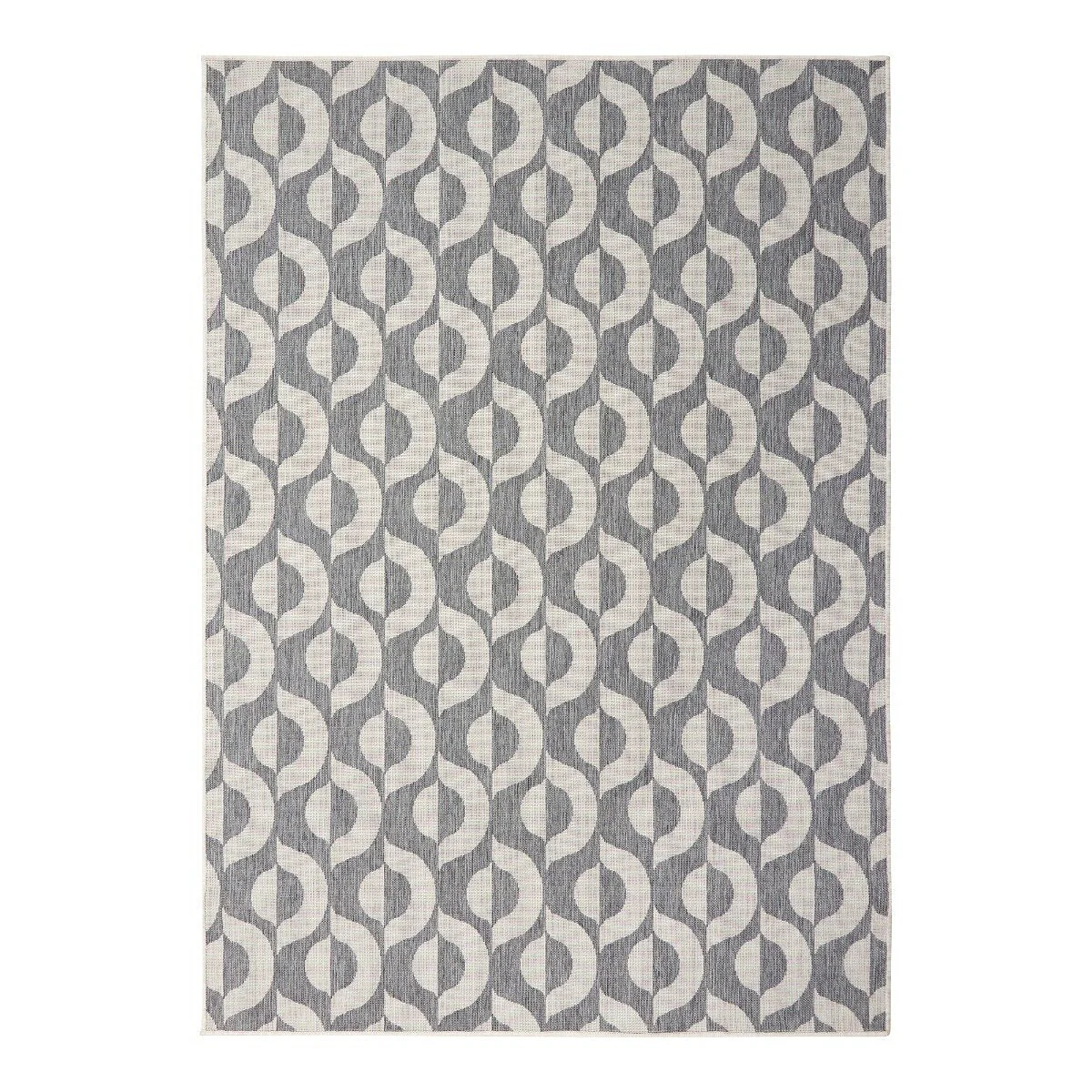 Buitenkleed Esta – Grijs/Wit – dubbelzijdig – EVA Interior – 160 x 230