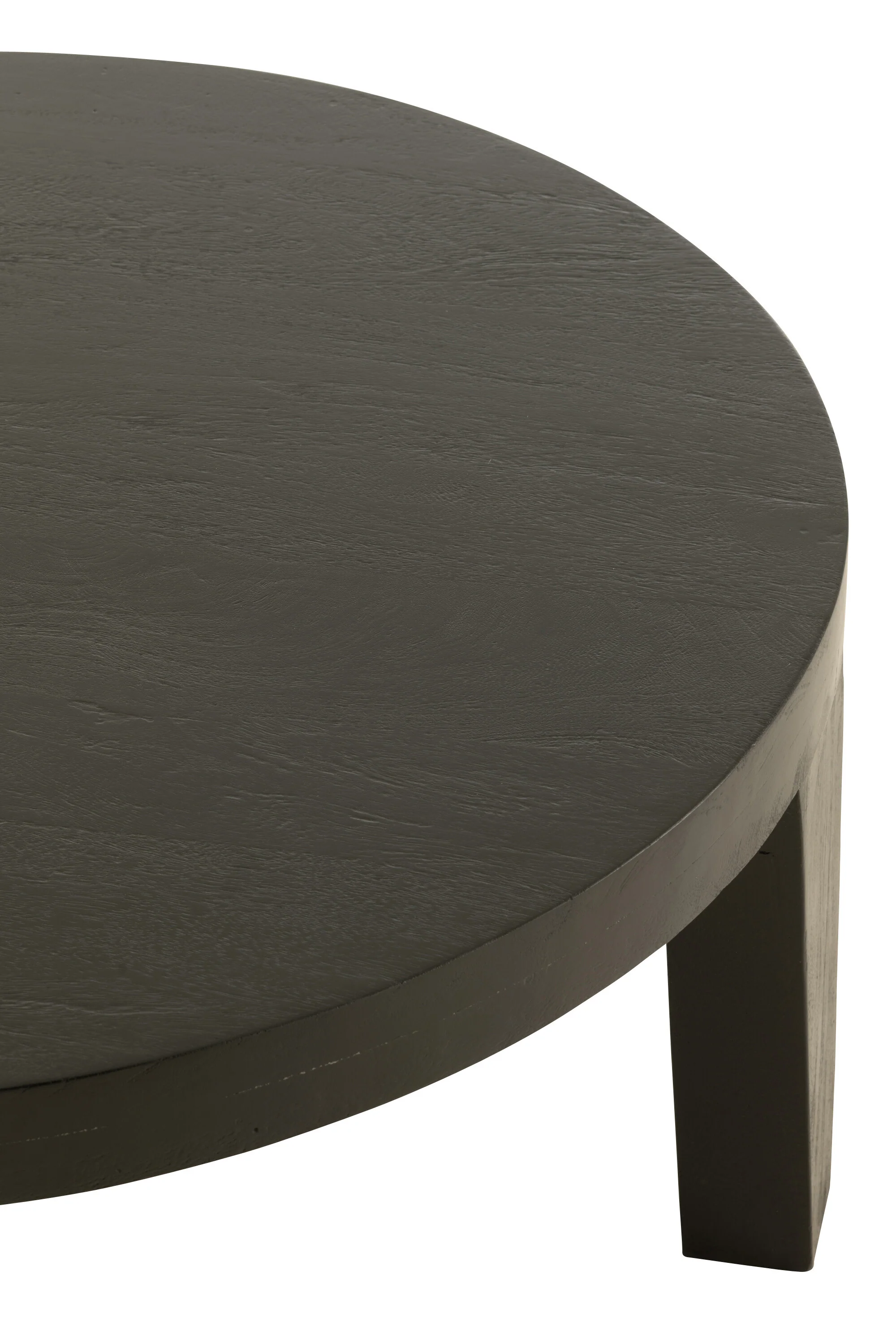 J-Line bijzettafel Rond – hout – matte zwart