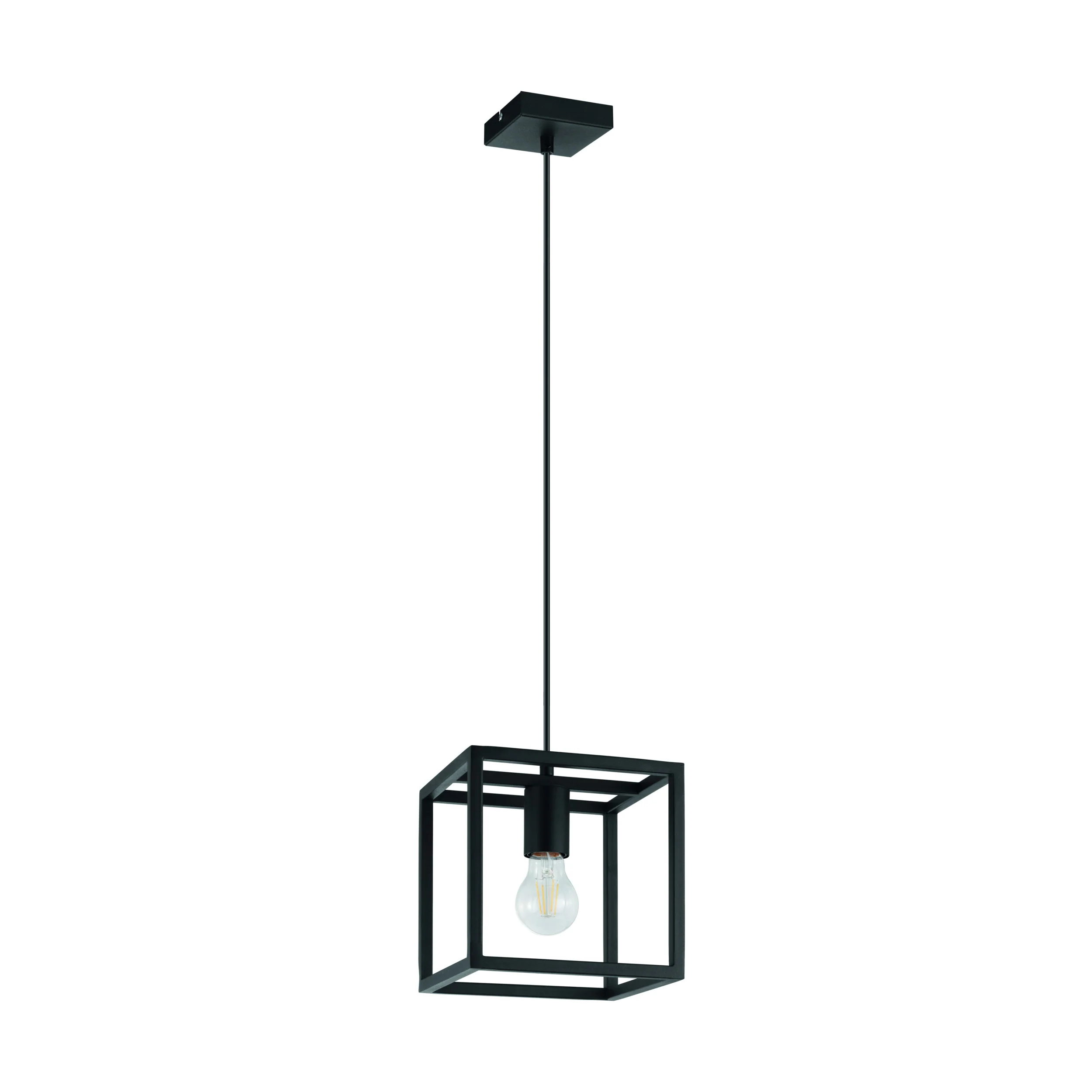 EGLO hanglamp Eldrick – e27(excl.) – 1 lichts – 20cm – metaal – zwart