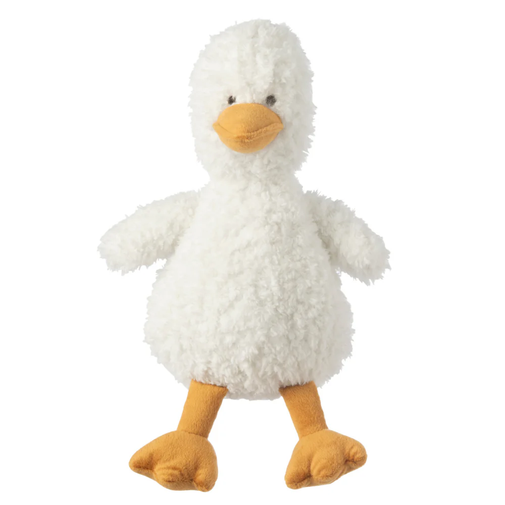 J-Line knuffelbeer Eend Staand – polyester – wit/geel – large