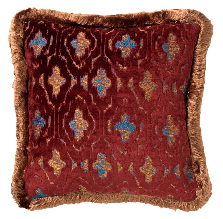 BIJOU | sierkussen 45×45 cm | Merlot | rood | Hoii | met duurzame kuss