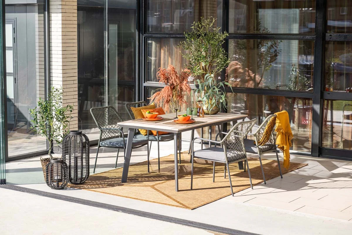 5-delige tuinset Dido tuinstoelen mosgroen – Vigo tafel