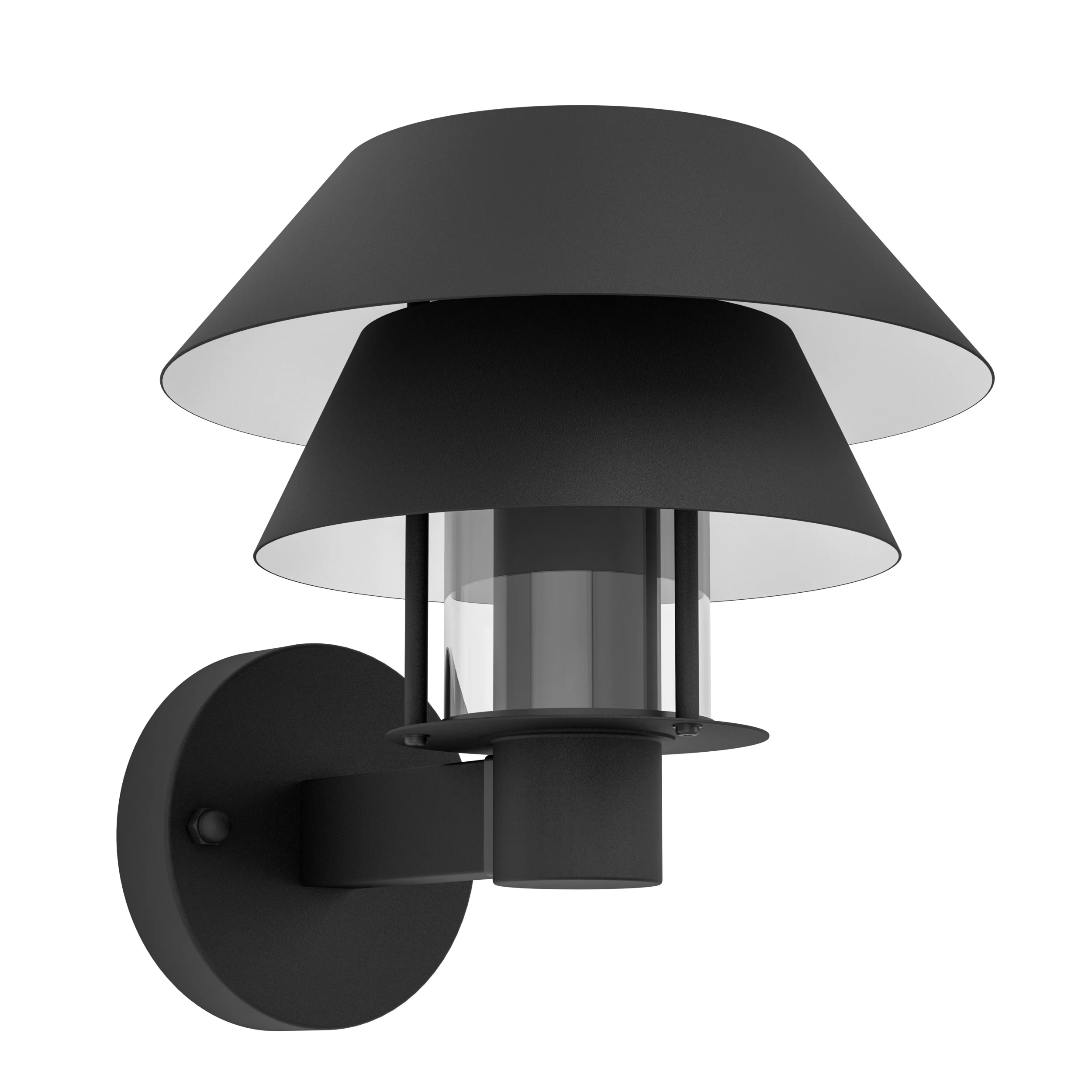 EGLO  wandlamp buiten Chiappera – e27 – 22,5 cm – zwart/wit