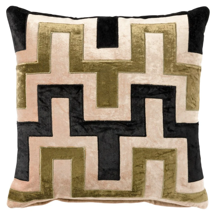 BELLONA | sierkussen 45×45 cm | Raven | zwart | multicolor | Hoii | me