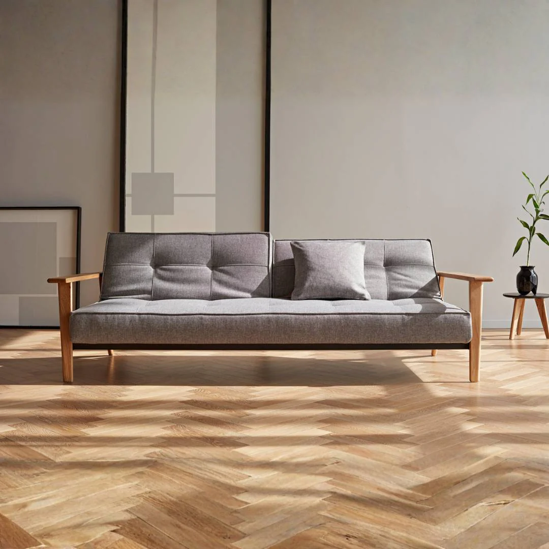Innovation Living Slaapbank Splitback Frej Lacquered Oak