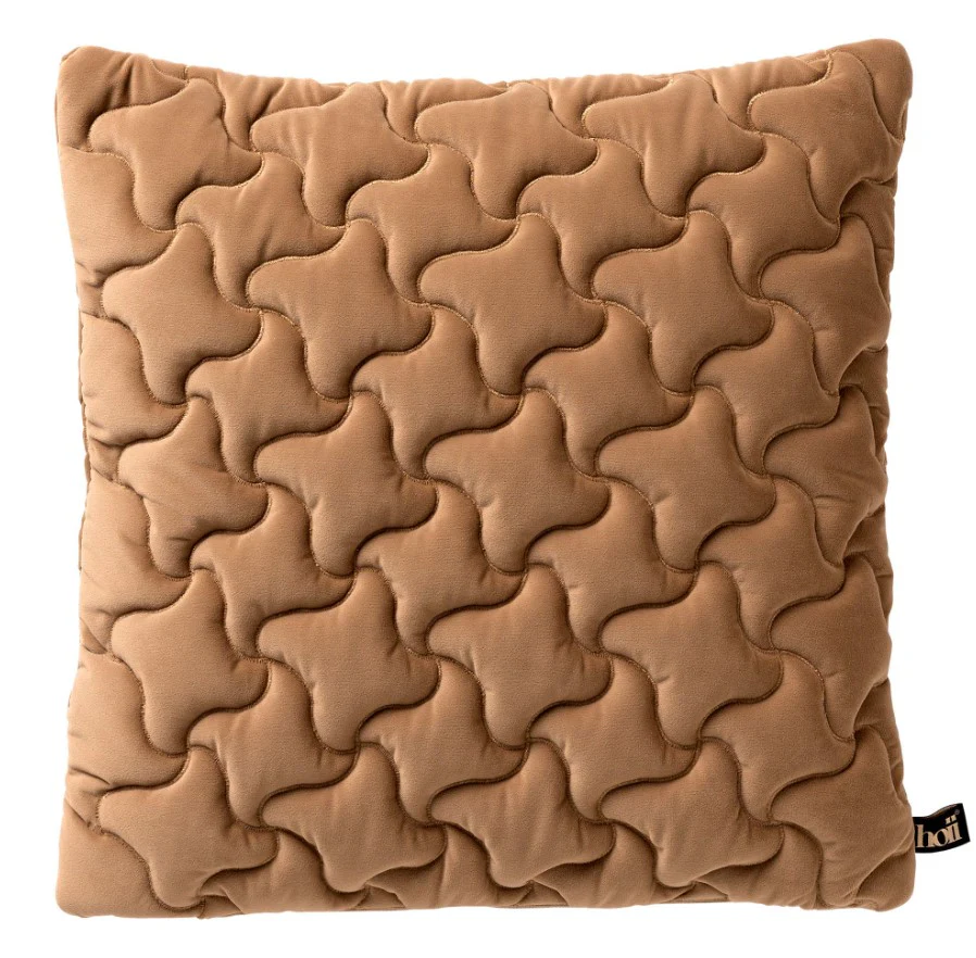AMELIE | sierkussen 45×45 cm | Tobacco Brown | bruin | Hoii | met duur