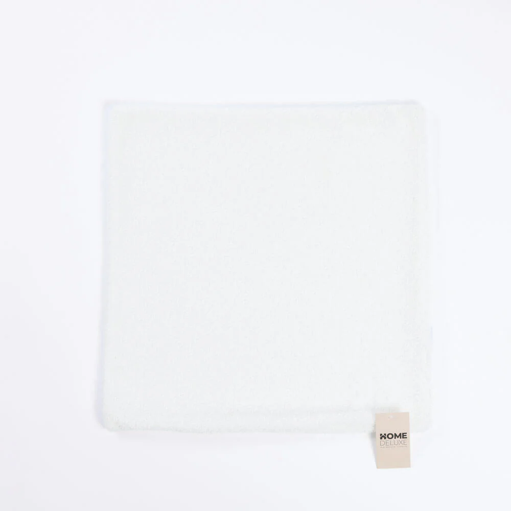 HOME DELUXE Bouclé kussenhoes PELO met kussenvulling – crème