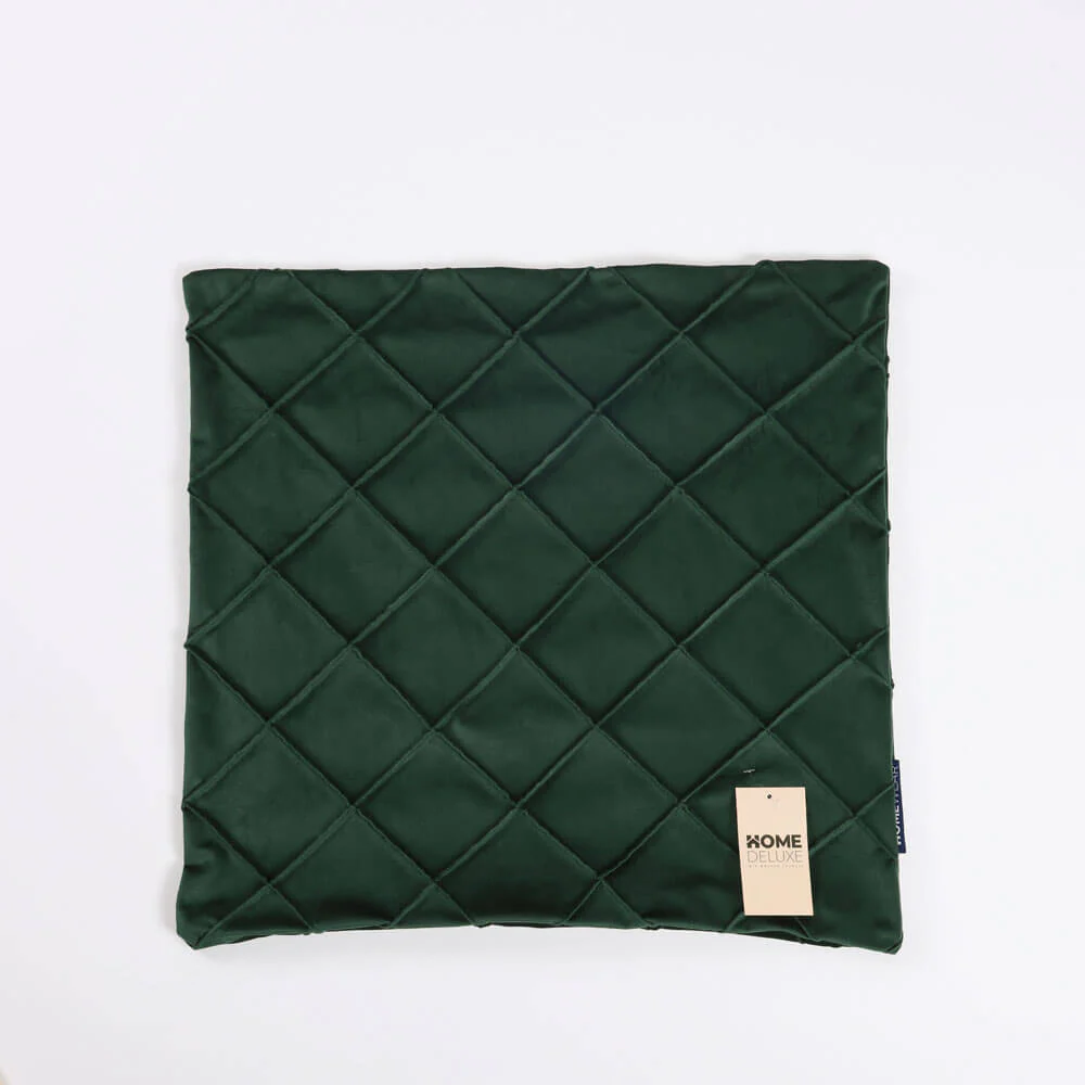 HOME DELUXE Check kussenhoes LORI met kussenvulling – antraciet