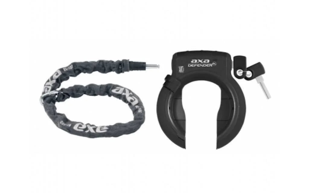 Duo Deal AXA Defender Ringslot + RLC100 insteekketting Zwart