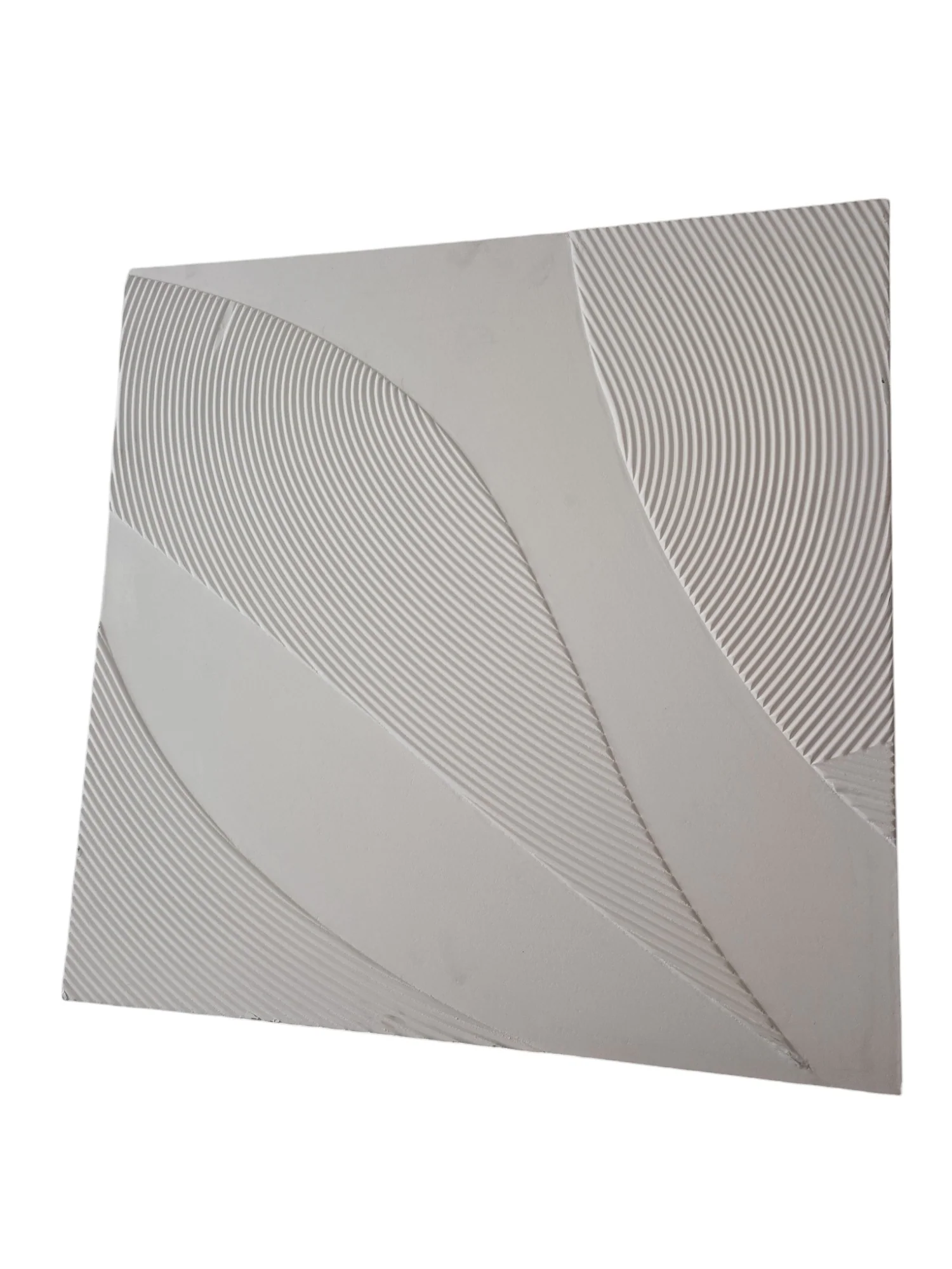 FurniLux Wanddeco Tazi klein Wit – 45x45x3 cm