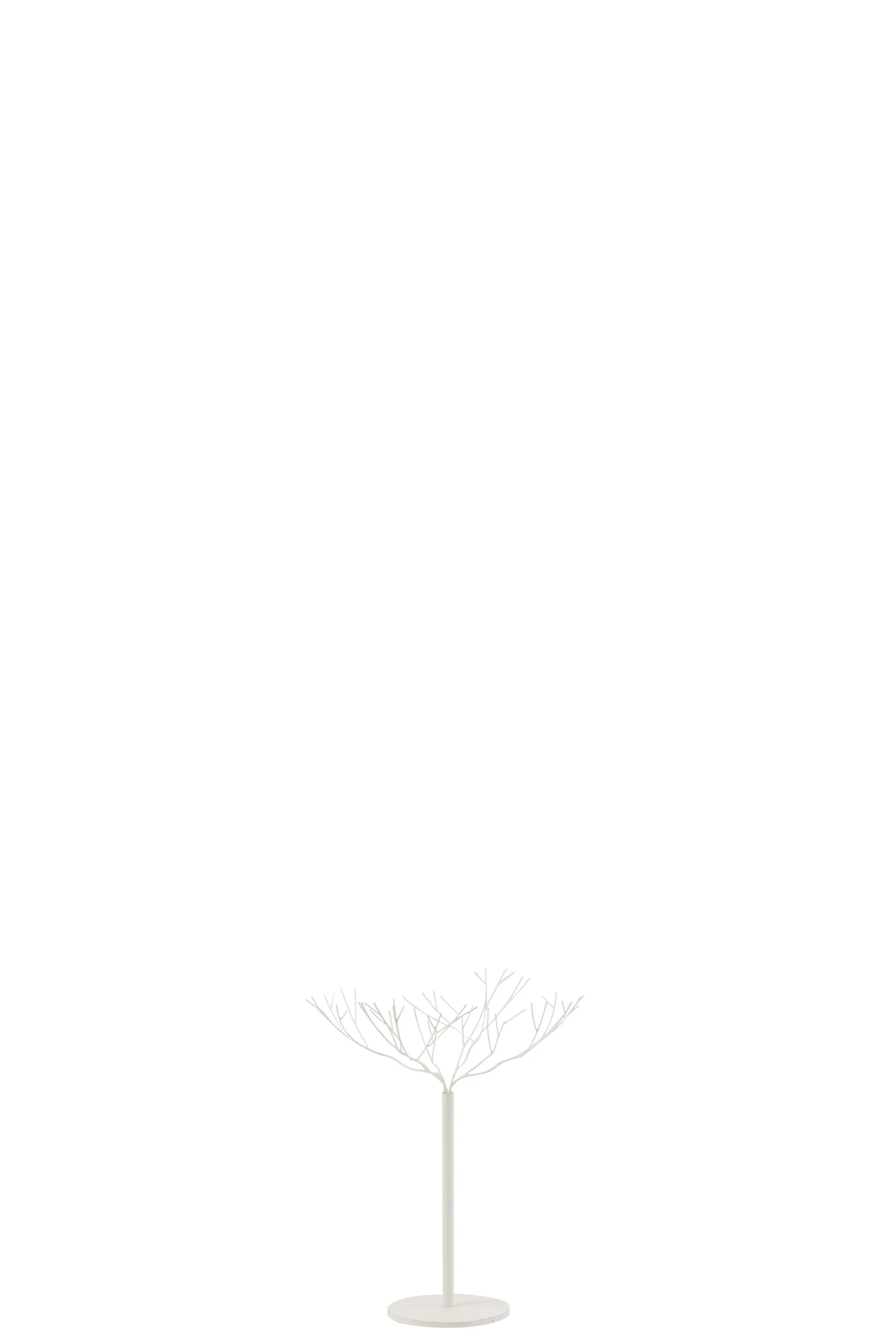 J-Line decoratie boom – metaal – wit – small