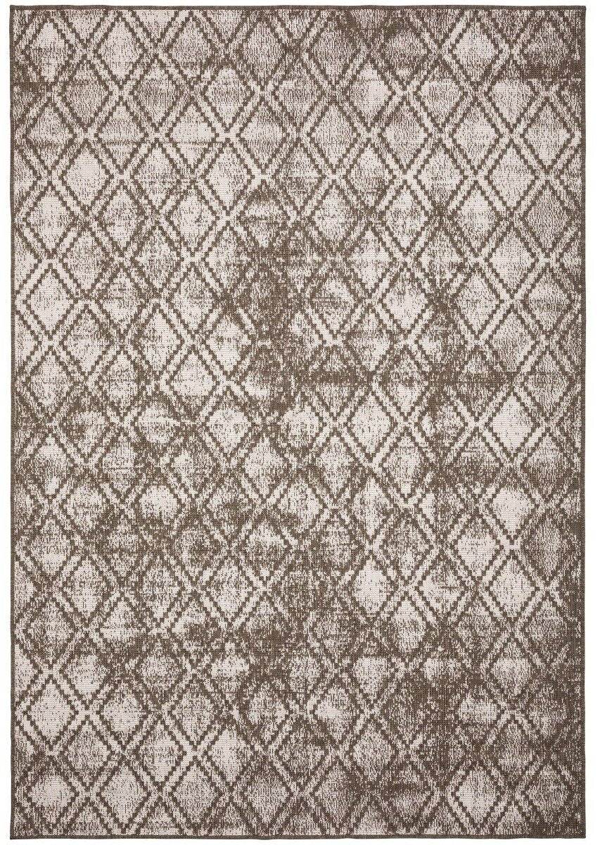 Buiten vloerkleed Frost – Bruin/Wit – dubbelzijdig – EVA Interior