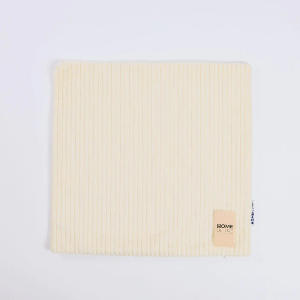 HOME DELUXE Corduroy kussenhoes LILO met kussenvulling – Beige
