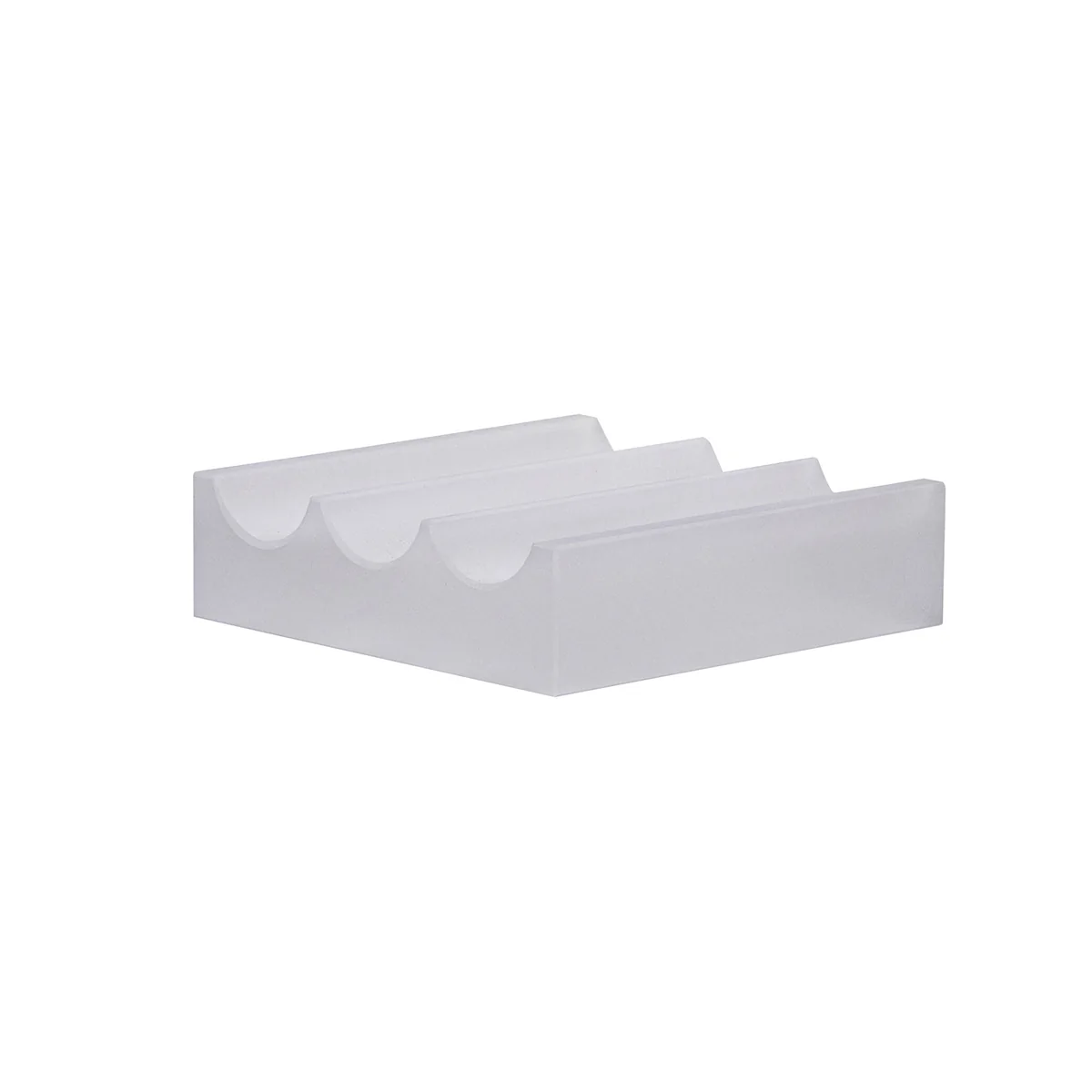 Hübsch organizer Wave – kristal – 11x11xh3cm