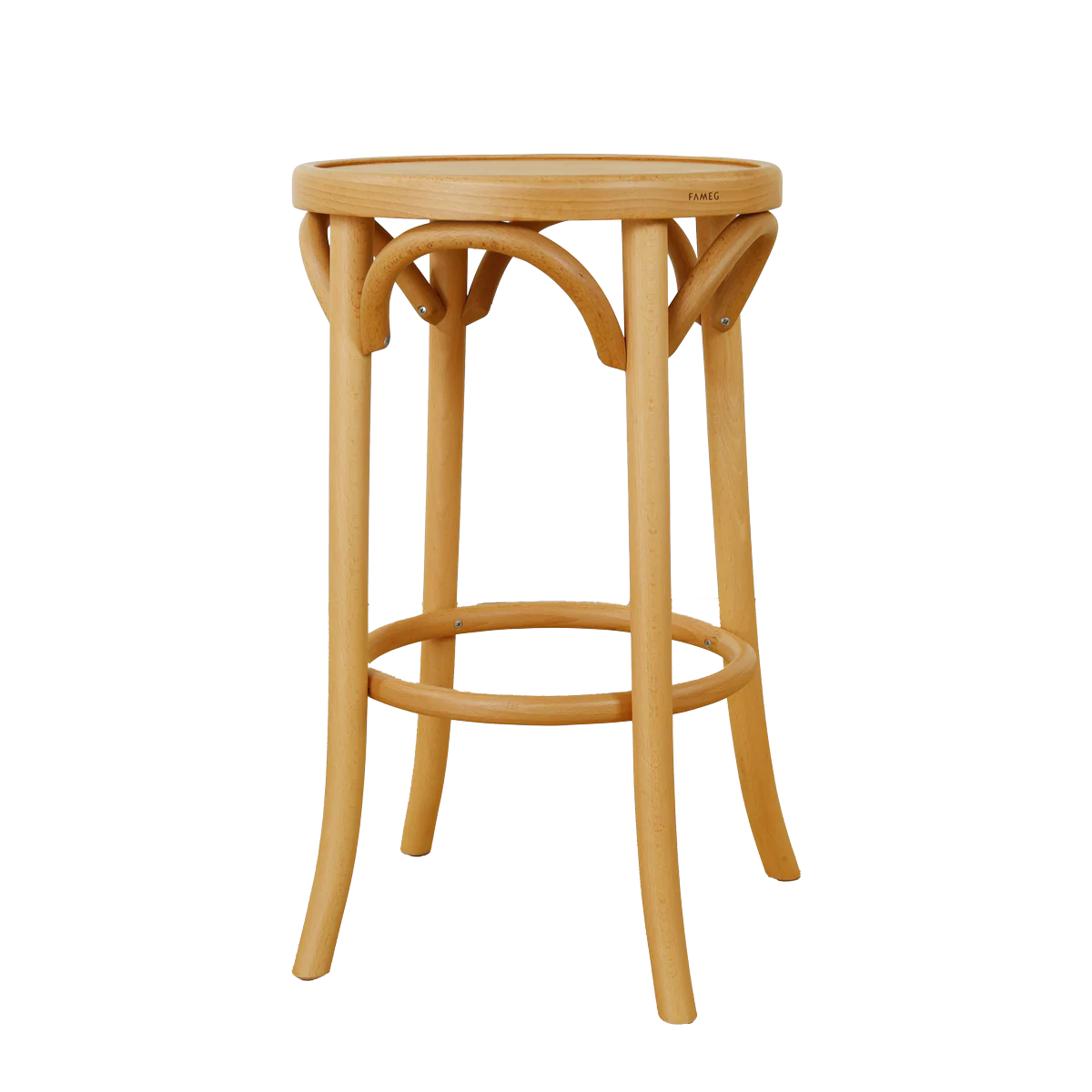 Fameg Diana houten barkruk naturel – 61 cm