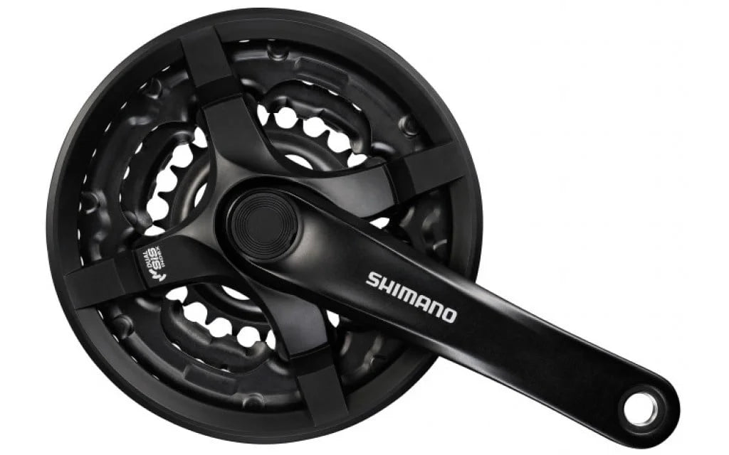 Crankstel Shimano FC-TY501 6/7/8 speed 170mm 42x34x24T met kettingscherm – zwart