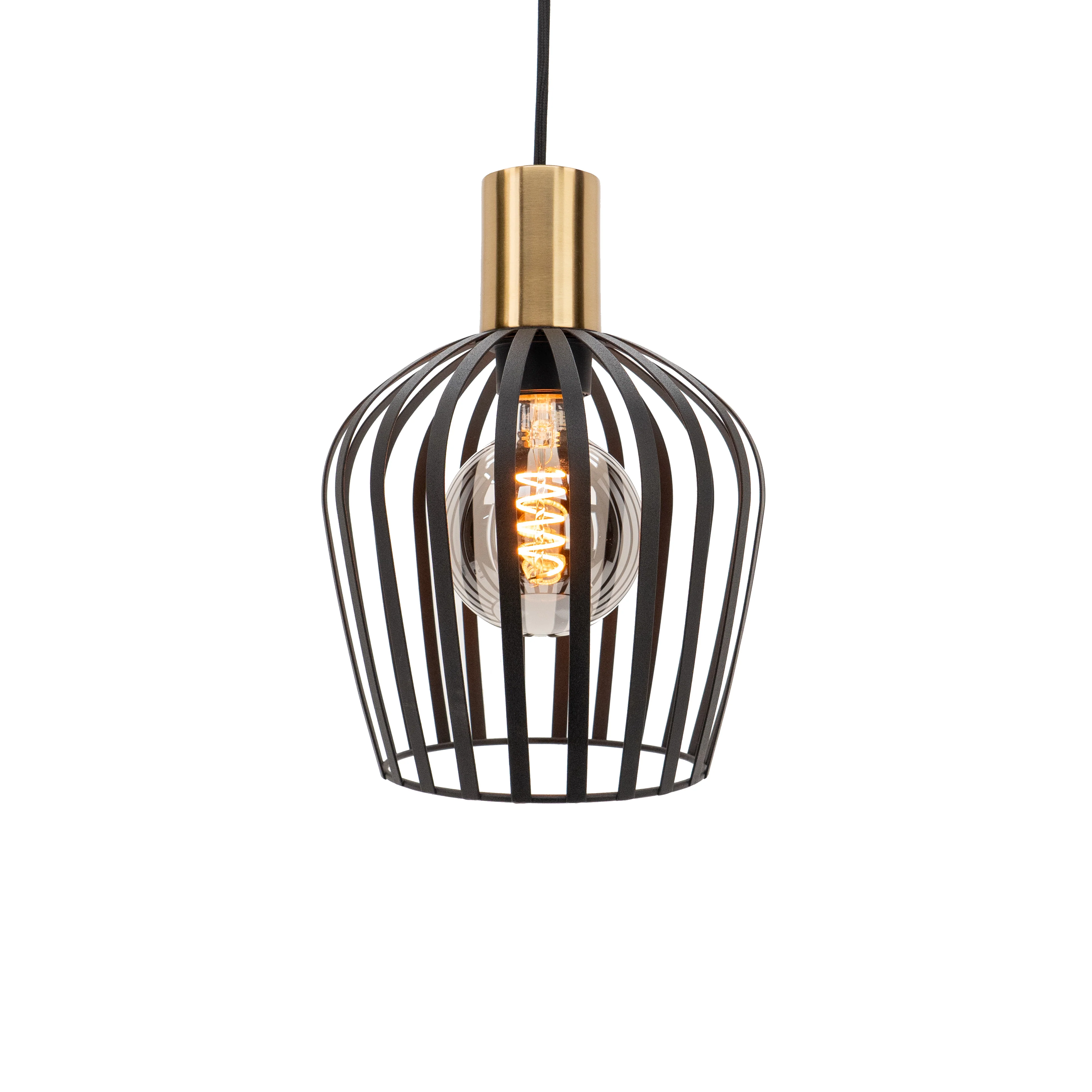 EGLO hanglamp Empoli – ø 40 cm – e27 – 1-lichts – metaal – zwart/goud