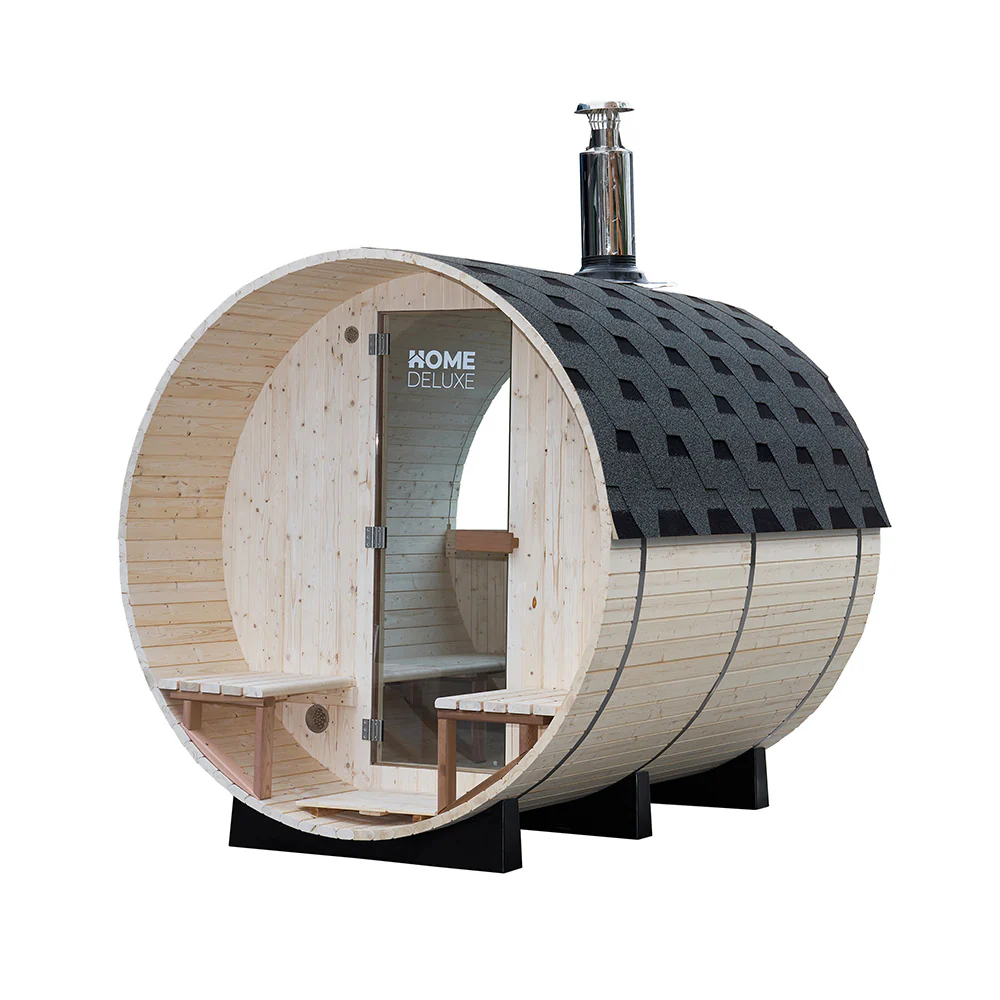 Home Deluxe LAGOM DELUXE barrelsauna met houtkachel – Afmetingen: ca.