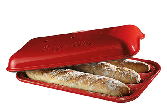 Emile Henry Baguettesvorm E-box – 390x240mmmm – Grand Cru