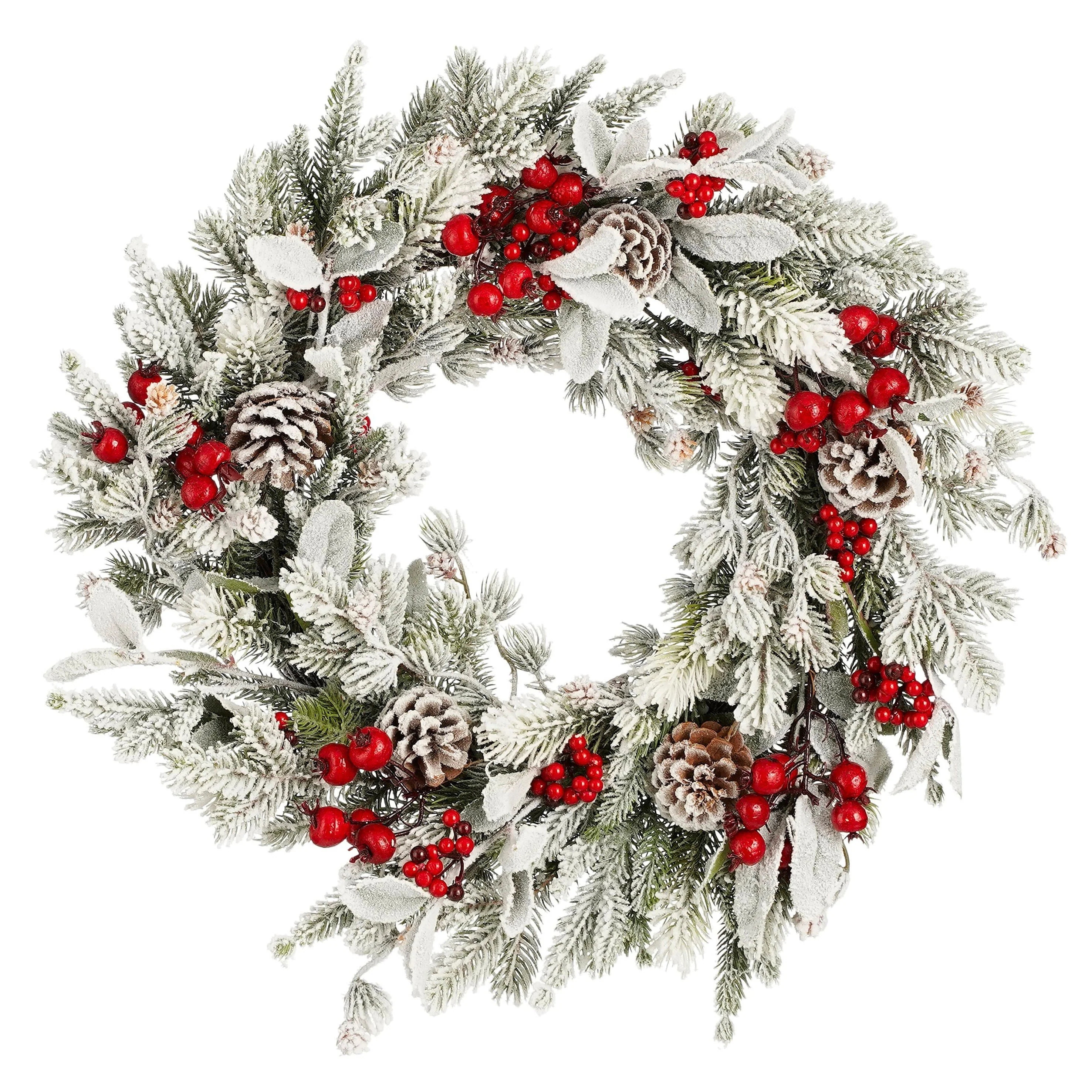 House of Seasons Belfort Kerstkrans – Ø50 cm – Groen