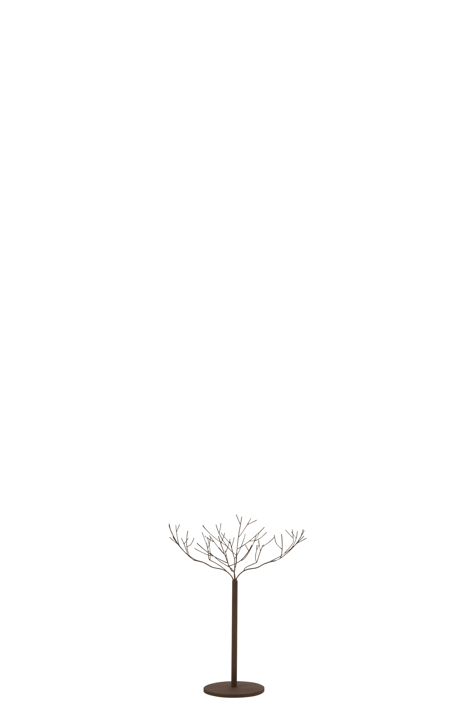 J-Line decoratie Boom – metaal – bruin – small