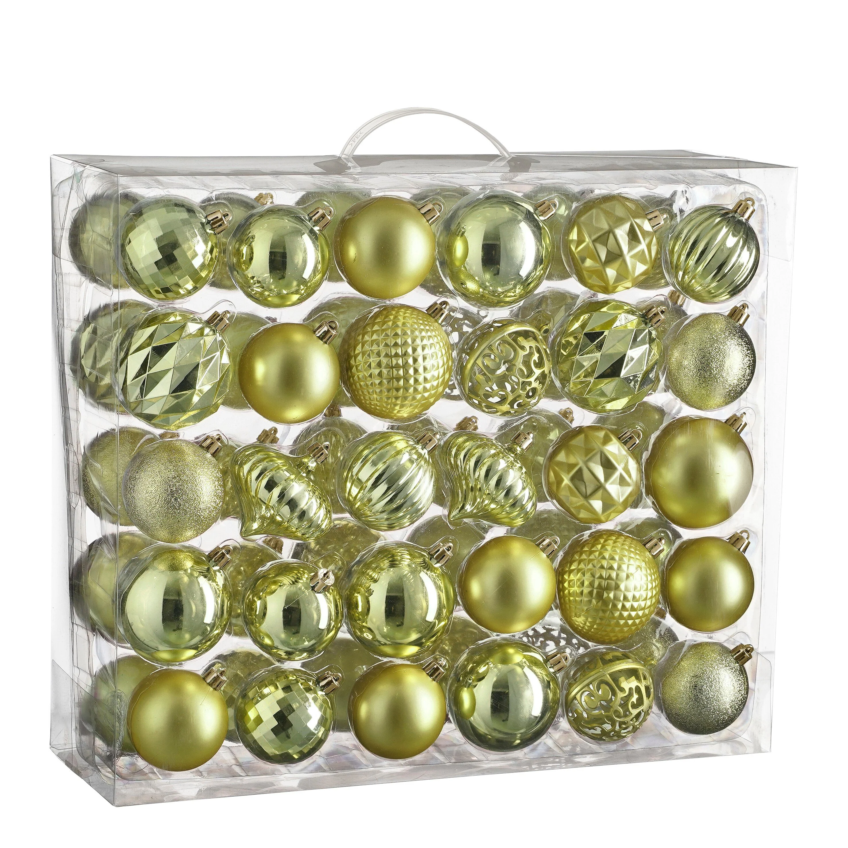 House of Seasons Kerstballen Set – 60 Stuks – Ø7 cm – Onbreekbaar – Li