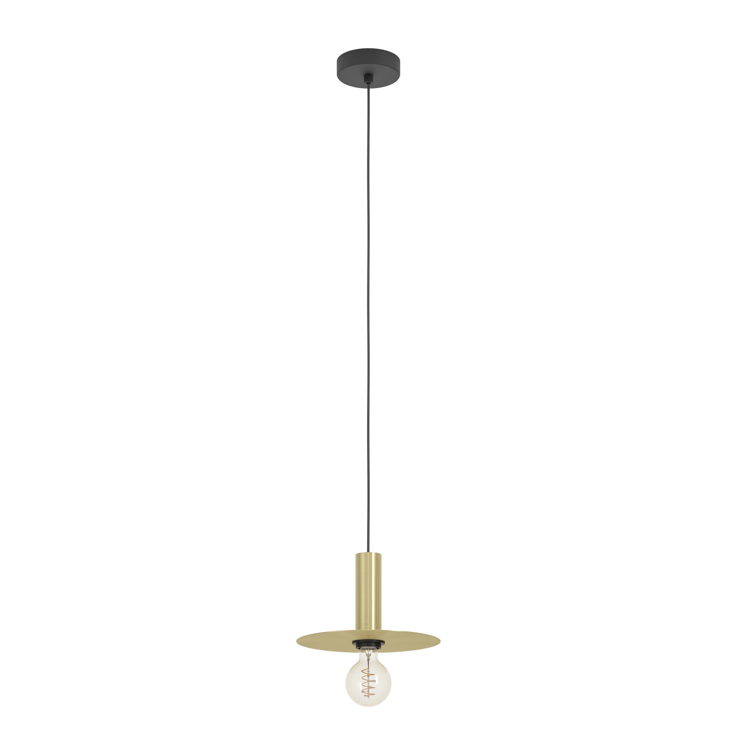 EGLO hanglamp Escandell – e27 – 25 cm – zwart/goud