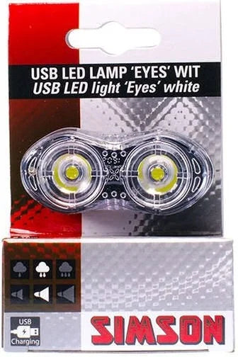 Simson USB LED-lamp ‘Eyes’ – Wit